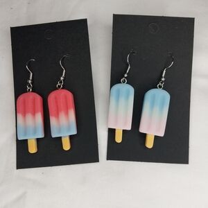 Handmade Colorful Popsicle Earrings